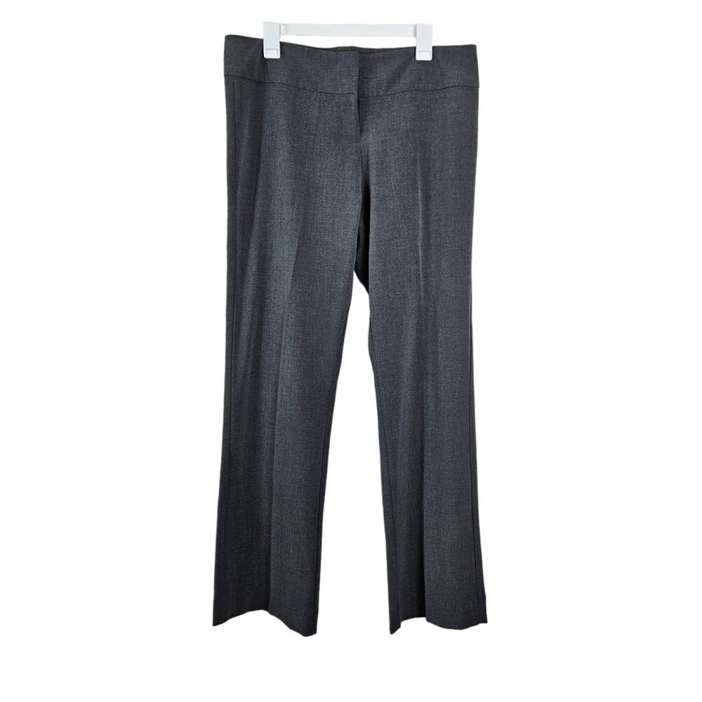 Kenneth Cole Women's Gray Dress Pants Size 12 Work Career Elegant Chic Mid Rise